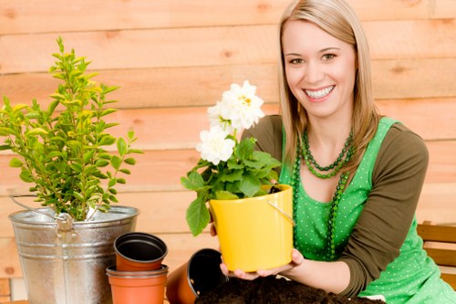 Professional Havering landscaping with planted garden features